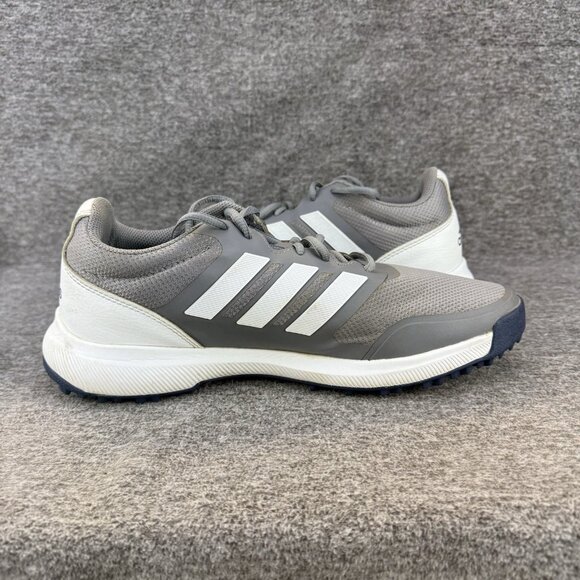 ✅Mens 8.5 Adidas Tech Response SL Golf Shoes Grey/White Spikeless X Traxion Sole - Picture 9 of 10
